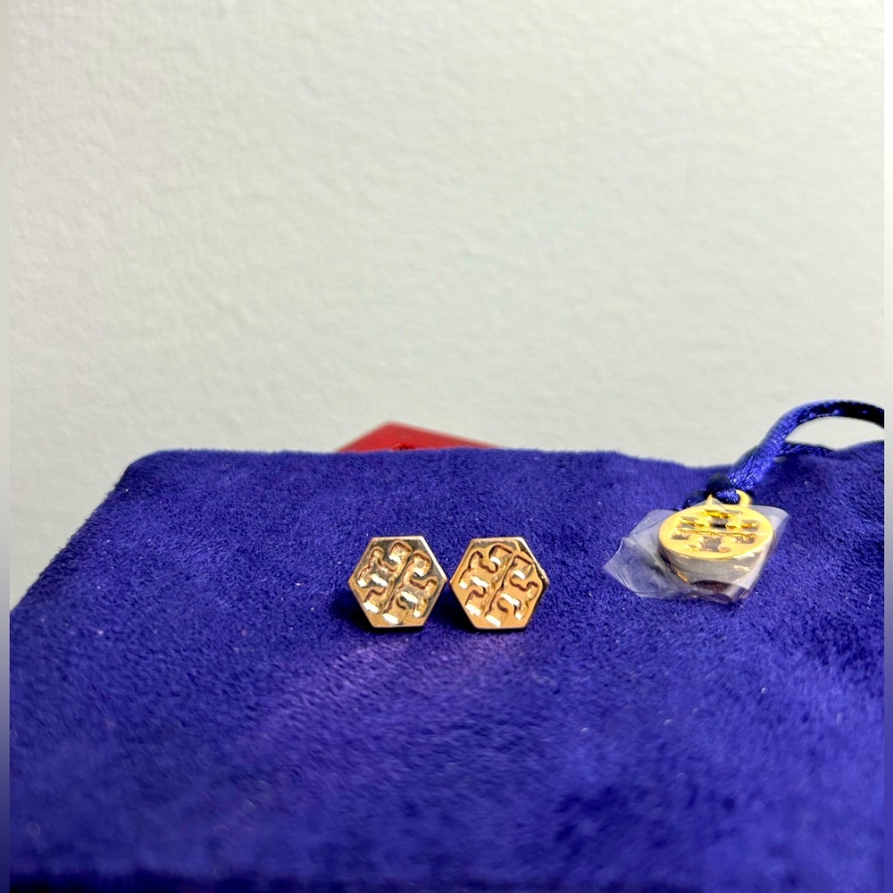 Tory Burch Gold Stud Earrings